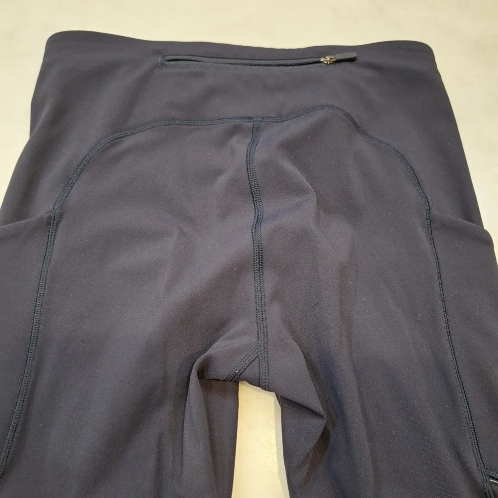 Lululemon Speed Up Tight Sz 4 Midrise Navy Blue Running‎ Leggings Pockets Yoga